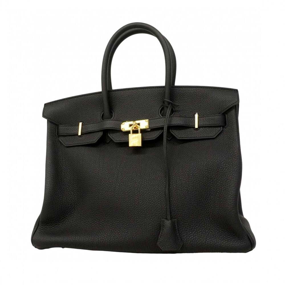 Hermes Birkin 35 Togo Leather Handbag, Black, Y Stamp, Women's, P2859810
